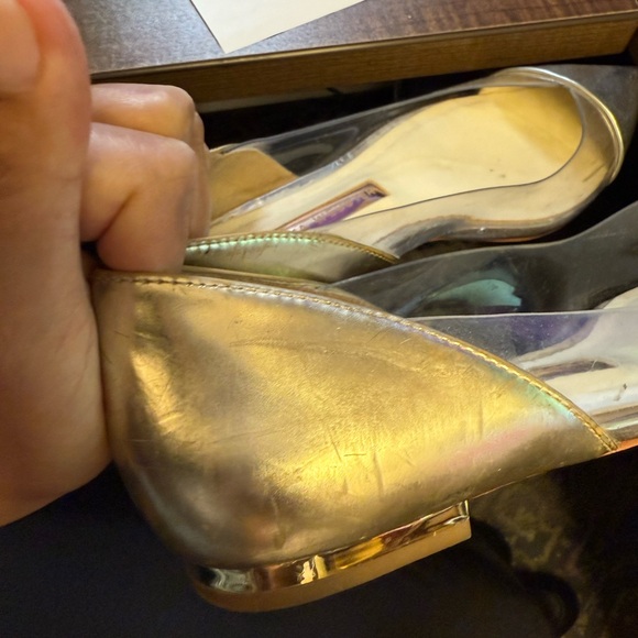 Sophia Webster Silver Flats with Metallic Finish - Picture 7 of 7